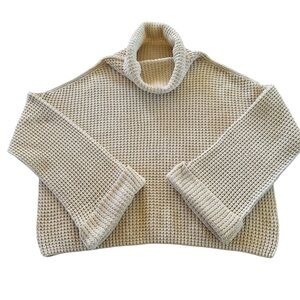 Free People Oversized Turtleneck Sweater Size Medium